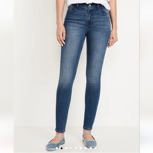 Old Navy Women's Medium Blue High-Rise Skinny Jeans